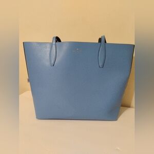 Kate Spade New York Blue Polka Dot Reversible Tote Bag